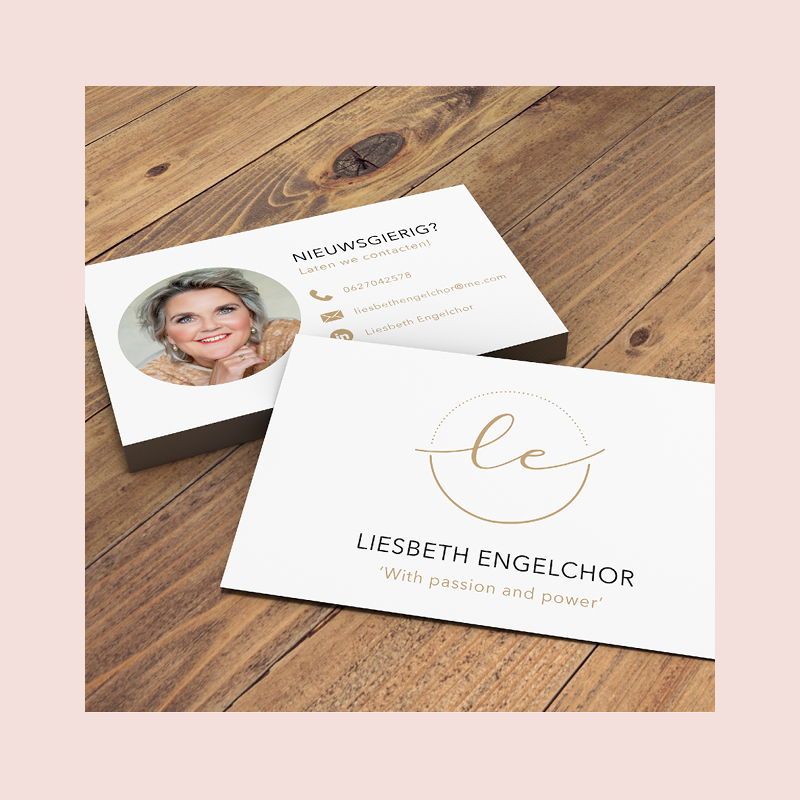 Visitekaartjes Grafisch Design Sierlijk Beauty