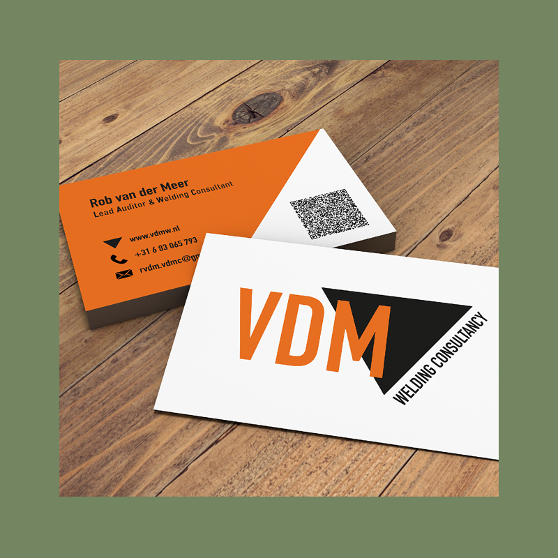Visitekaartjes Grafisch Design Strak Bouw Industrie Offshore Logo